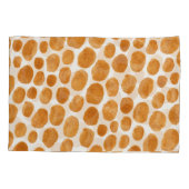 Gouden Polka stippen: Abstracte Gouache Kussensloop (Achterkant)