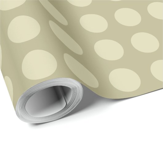 Gouden Polka stippen inpakpapier (Rol Hoek)