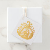Gouden Pompoen Bedankjes Labels (Met doos)