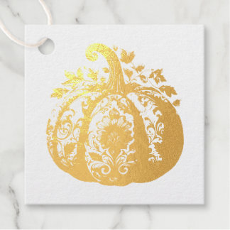 Gouden Pompoen Bedankjes Labels