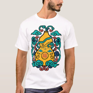 Gouden Pompoen Fu Goed Geluk Chinese Kunst T-Shirt