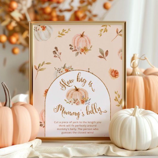 Gouden pompoen hoe groot is mama's buik spel poster