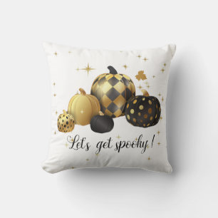 Gouden Pompoen Laten we eng Halloween vieren Kussen