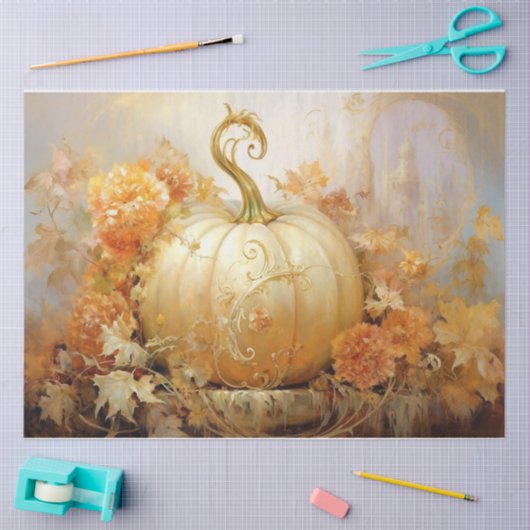 Gouden pompoen verhaal tissuepapier (Craft)