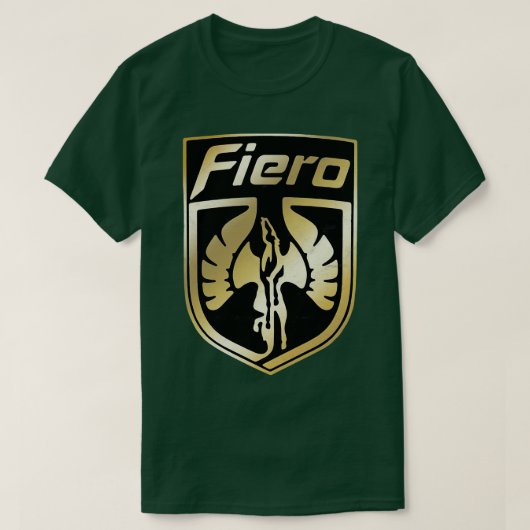 Gouden Pontiac Fiero Logo T-shirt (Design voorkant)