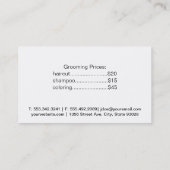 Gouden Poodle | Luxe Verzorging Visitekaartje (Achterkant)