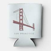 Gouden poort brug San Francisco bruiloft Blikjeskoeler (Voorkant)