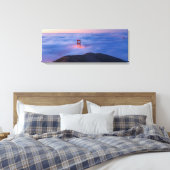 gouden poort in mist canvas afdruk (Insitu (Slaapkamer))