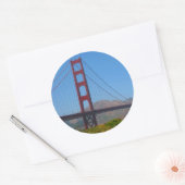 gouden poort ronde sticker (Envelop)