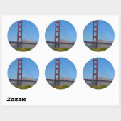gouden poort ronde sticker (Vel)
