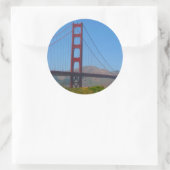 gouden poort ronde sticker (Tas)