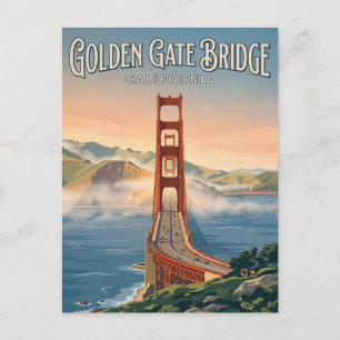 Gouden Poortbrug Californië Briefkaart