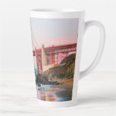 Gouden poortbrug kussen latte mok (Rechts)