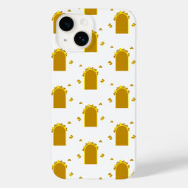 Gouden Poortportaal – Minimalistische Abstract Case-Mate iPhone 14 Hoesje