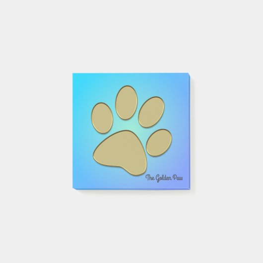 gouden poot - Postit-Notes-pad Post-it® Notes (Voorkant)