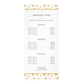 Gouden Pootafdrukken Professionele Huisdier Salon  Reclamekaart (Voorkant)