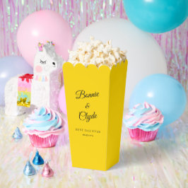 Gouden Popcorn Favor Doos voor Elegante Vieringen Bedankdoosjes