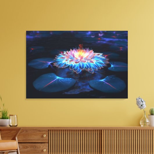 Gouden potje (nacht) canvas afdruk (Insitu (Woonkamer))