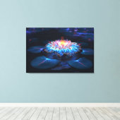 Gouden potje (nacht) canvas afdruk (Insitu (Houten vloer))