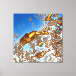 Gouden Potloden Uitgerekte Canvasprint Canvas Afdruk