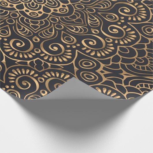 gouden pracht cadeaupapier (Hoek)