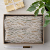 Gouden Prairie Weide Waterverf Botanisch Patroon Tissuepapier (Geschenk)