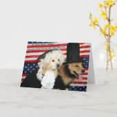 Gouden presidentiële verjaardag kaart (Gele Bloem)