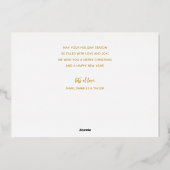 Gouden Prettige Feestdagen Meerdere Foto's (Achterkant)