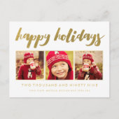 Gouden prettige feestdagen (plural:) Kerstmis 3 (Voorkant)