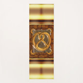Gouden pretzel yogamat (Voorkant)