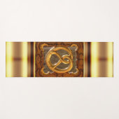Gouden pretzel yogamat (Voorkant (horizontaal))