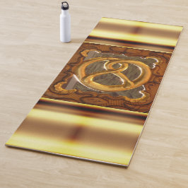 Gouden pretzel yogamat