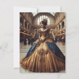 Gouden Prinses Steampunk Victoriaans Industrieel Briefkaart