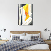 Gouden Prisma Canvas Afdruk (Insitu (Slaapkamer))