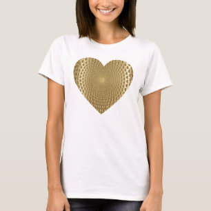 Gouden Prismatische Hart T-shirt