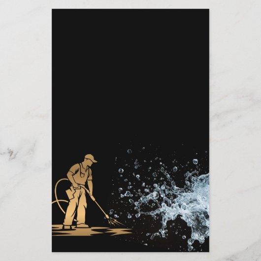 Gouden Professionele Druk Wassen Macht Wassen Flyer (Achterkant)