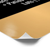 Gouden Professionele Druk Wassen Macht Wassen Perfect Poster (Hoek)