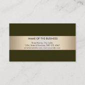 Gouden Professionele Elegant van het Web van de Visitekaartje (Achterkant)