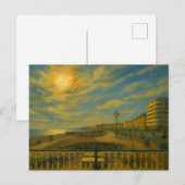 Gouden Promenade - Brighton Seafront Sunset Briefkaart (Voorkant / Achterkant)