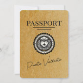 Gouden Puerta Vallarta paspoort Bewaar de datum Save The Date (Voorkant)