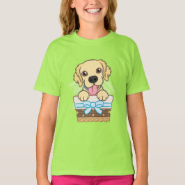 Gouden Puppy gekleurd T-Shirt