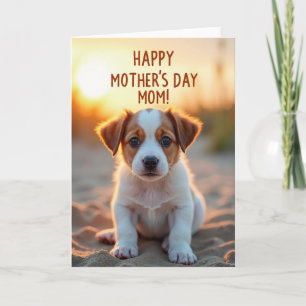 Gouden Puppy Liefde Kaart