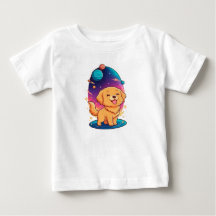 Gouden Puppy Ruimte Nursery T-shirt