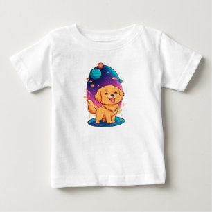 Gouden Puppy Ruimte Nursery T-shirt