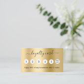 Gouden qr code business logo 5 bezoek klantenkaart klantenkaartje