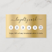 Gouden qr code business logo 5 bezoek klantenkaart klantenkaartje