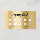 Gouden QR-code corporate logo Klantenkaartje (Voorkant)