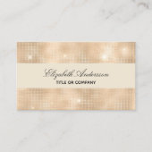 Gouden qr code elegant script visitekaartje (Voorkant)