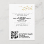  gouden QR-code en gegevens Informatiekaartje (Voorkant)