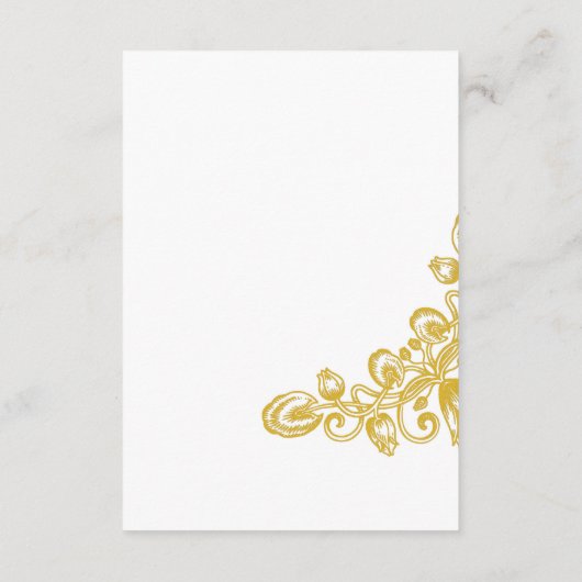  gouden QR-code en gegevens Informatiekaartje (Achterkant)